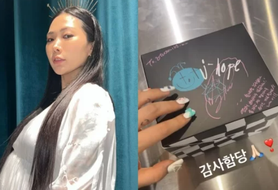 BTS 제이홉, 허니제이에게 준 출산 선물