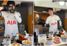 제주 동문시장 닭강정 가게서 포착된 손흥민?