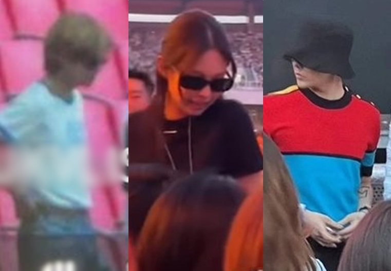 제니·뷔·지드래곤 한자리서 찍혔다…브루노 마스 콘서트 온 스타들