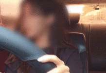 고속도로에서 후진한 아프리카 여성 BJ 운전 생방 영상