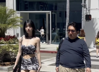 미국에서 목격된 방시혁…그 옆에는 아프리카 BJ 과즙세연