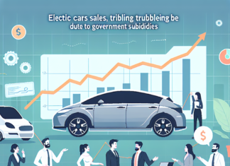 정부 보조금 효과, 전기차 판매 3배 급증
